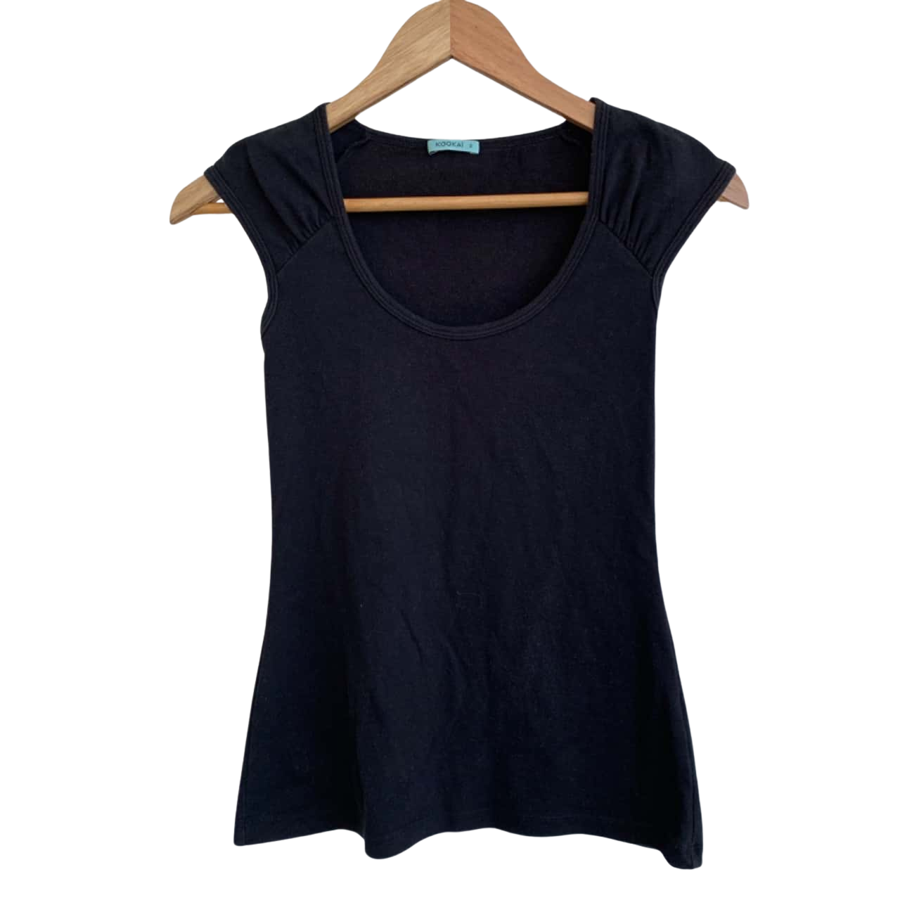 Kookai Size 2 Black Singlet (s)