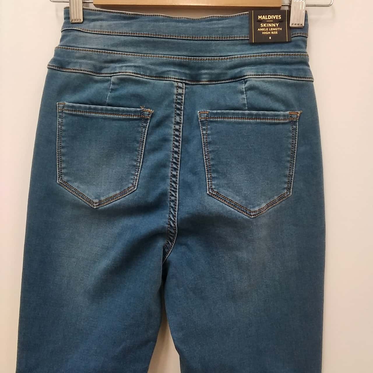 RRP 99 PORTMANS Womens 8 Blue Denim Maldives Jeans (04, 185)