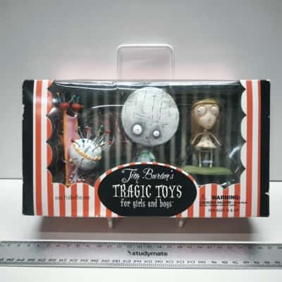 Tim Burton Tragic Toys for Girls and Boys Figure Set Dark Darkie Stain Boy