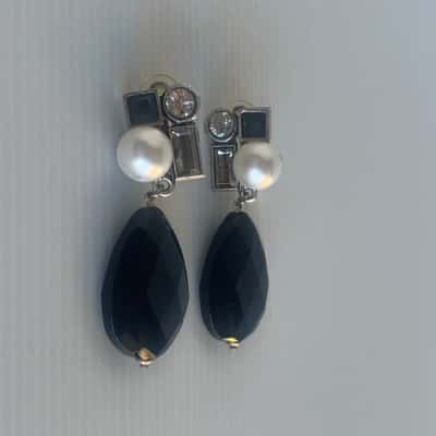 Signed Phillippe Ferrandis Paris Vintage Clip-on Earrings
