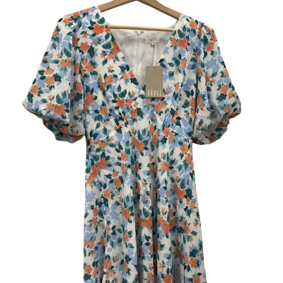 Savel Country Floral White - Nora Mini Dress WMNs 12