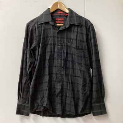 Esprit Womens  Size M Long Sleeve Shirt Checked A