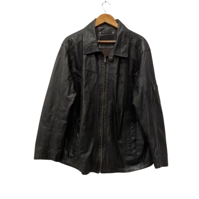  Lloyd Mens  Size XL/XXL Leather Jacket Black  