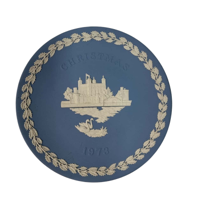 Vintage Wedgwood Jasper Christmas Plate
