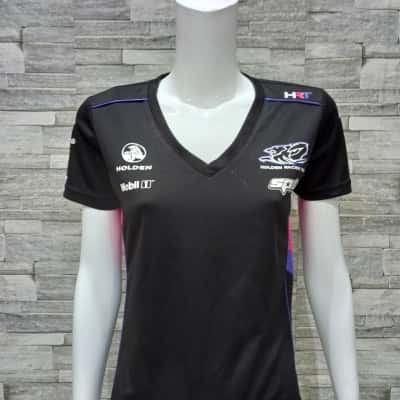  Womens holden racing team Size 10 Short Sleeve Shirt Black  / Pink  / Purple / White 