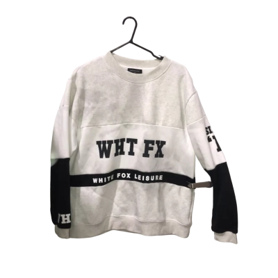 White Fox Leisure GREY/BLACK Jumper Size L/XL