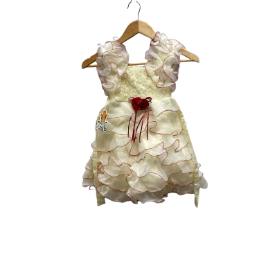Girls Yellow Party Dress