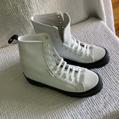 Superga Womens  Size 6.5 Boots Black  / White 