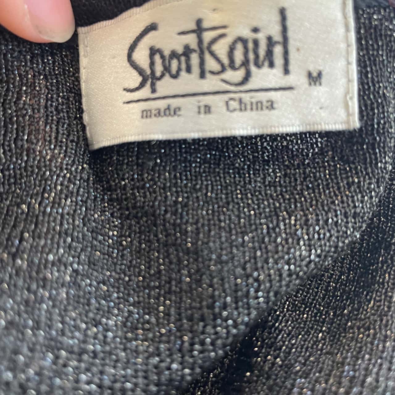 Sportsgirl Womens Size M Open Jacket Black / Silver (s)