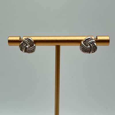 925 Silver & Clear Stone Earrings