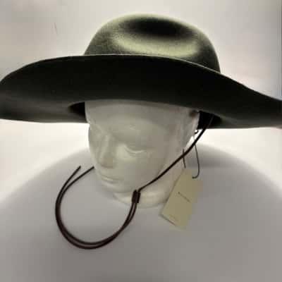  BNWT Wil & Bear Size Large Green Wool Wide Brim Hat