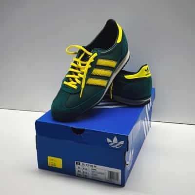 Adidas SL 72 OG W Sneakers Women Size US 8 Green Yellow Retro Shoes JS3984 Boxed