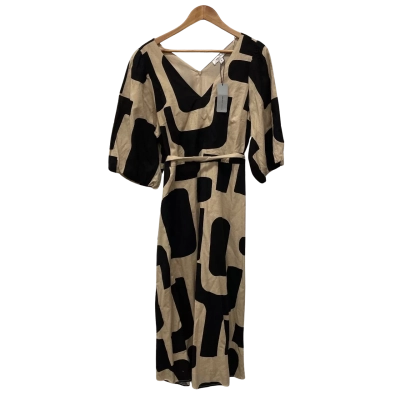 Preview Womens  Size 16 Midi Dress Beige / Black  