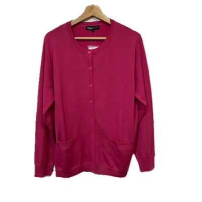 Slade Knitwear Womens Cardigan Size 18 Pink  