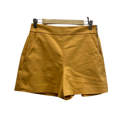 Zara  Size 8 High Waisted Shorts Mustard Yellow