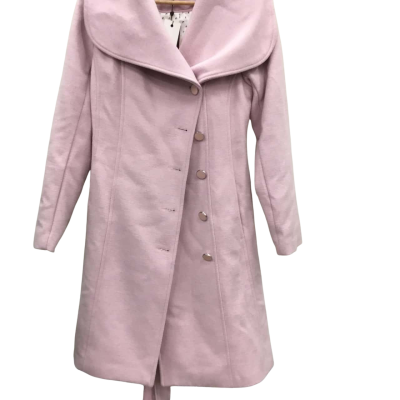 Review Womens  Size 8 Trench Coat Pink  