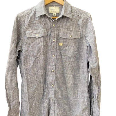 G-Star Raw Size M Long Sleeve Shirt Blue 