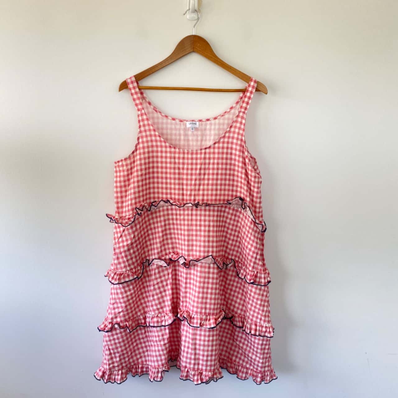 Barboteuse (romper) Bébé The Little White Company - Taille 0-3 Mois - Vichy Rose Et Blanc - Coton - Occasion Très Bon état