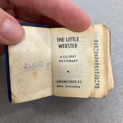 Vintage “The little Webster” by REED, the tiniest dictionary on the planet!
