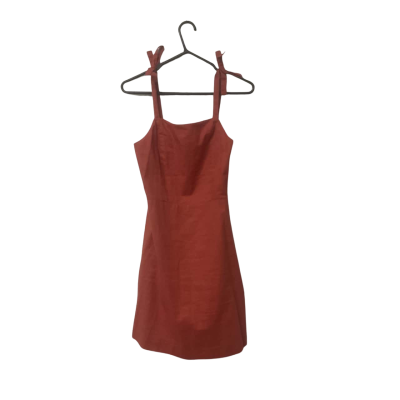 Womens Princess Highway Size 10 Casual Shoestring Strap Dress Burnt Orange