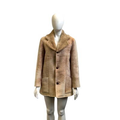 `Vintage’ The Skin Inn Ballan Womens Size 10 Genuine Sheep Skin Jacket Cream Mix