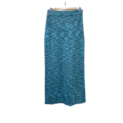Steele Womens  Size M Knit Maxi Skirt Teal 