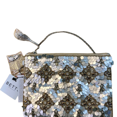 Betts Womens Beige Sparkle Purse 