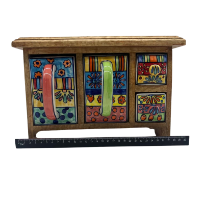 Mini Wood and Ceramic Drawers