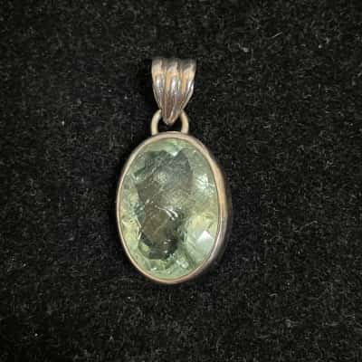  Pale Blue-Green Gemstone Pendant
