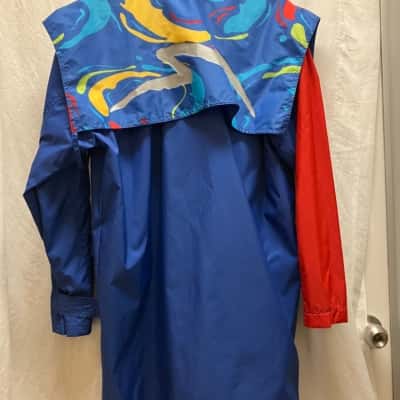 Bonds Womens  Size S Raincoat Blue / Red 