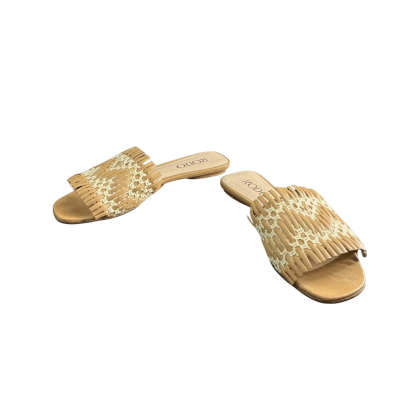 Rodo Womens Size 38 Sandals Beige / Natural 