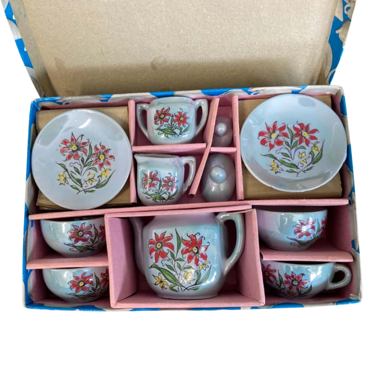 Toy Tea Set 13 piece porcelain made in Japan(s)