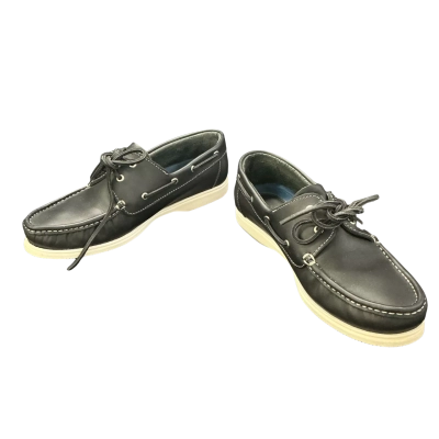 Dubarry designer Mens Size 8.5 Loafers Black / White 