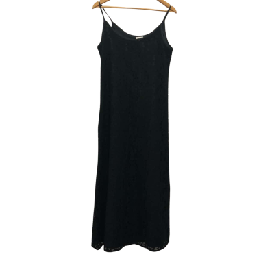 Cliques Womens  Size 12 Vintage Maxi Dress Black Aus Made