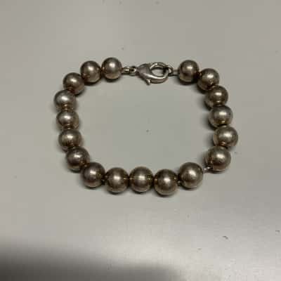  Womens Bracelet Sterling Silver balls