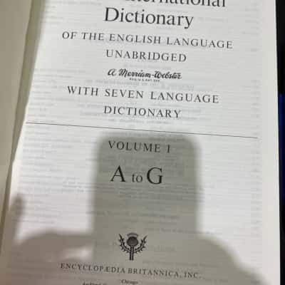 Webster Third New Dictionary and seven language
