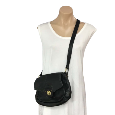 Colorado Womens Black Leather Shoulder Bag 