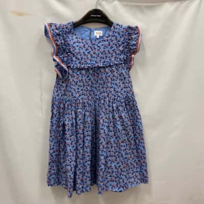 Seed Heritage Kids  Size 9 Cotton Dress Blue / Floral 