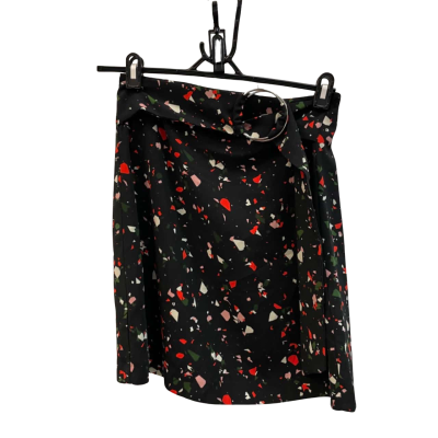 Warehouse Womens  Size 10 Mini Skirt Black  / Multicoloured 