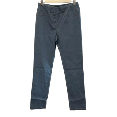 “Blue Illusion” Womens  long pants -Size L Blue 