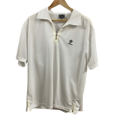 Mens  Size L Polo T-shirt White 