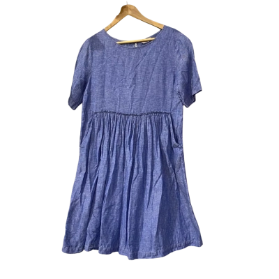 Gorman Womens  Size 8 Babydoll Dress / Midi Dress Blue 