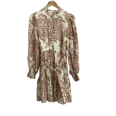 Womens Portmans Size 12 Folk Flora Long Sleeve Dress 