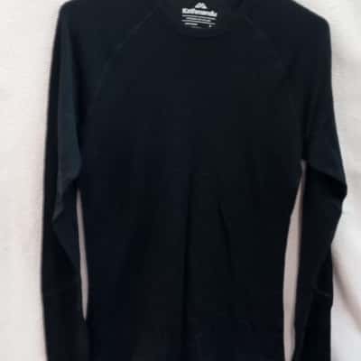 Kathmandu Womens  Size S Long Sleeve Top Black  