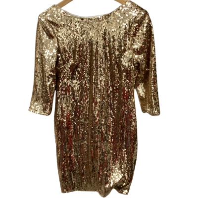 TFNC London Womens  Size 12  Sequin Dress Gold A