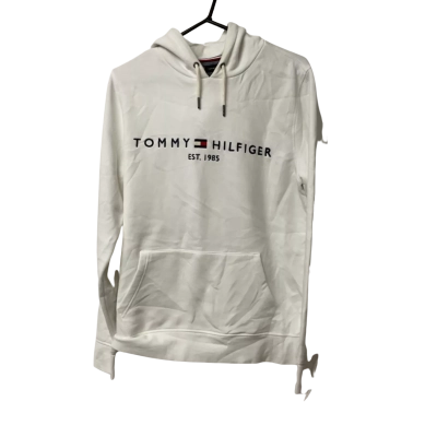 Mens Tommy Hilfiger Size M Hoodie White 