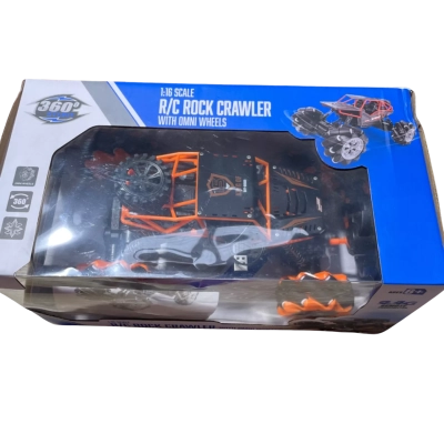 R/C Rock Crawler with OMNI Wheels & Remote Control - Tested & Working