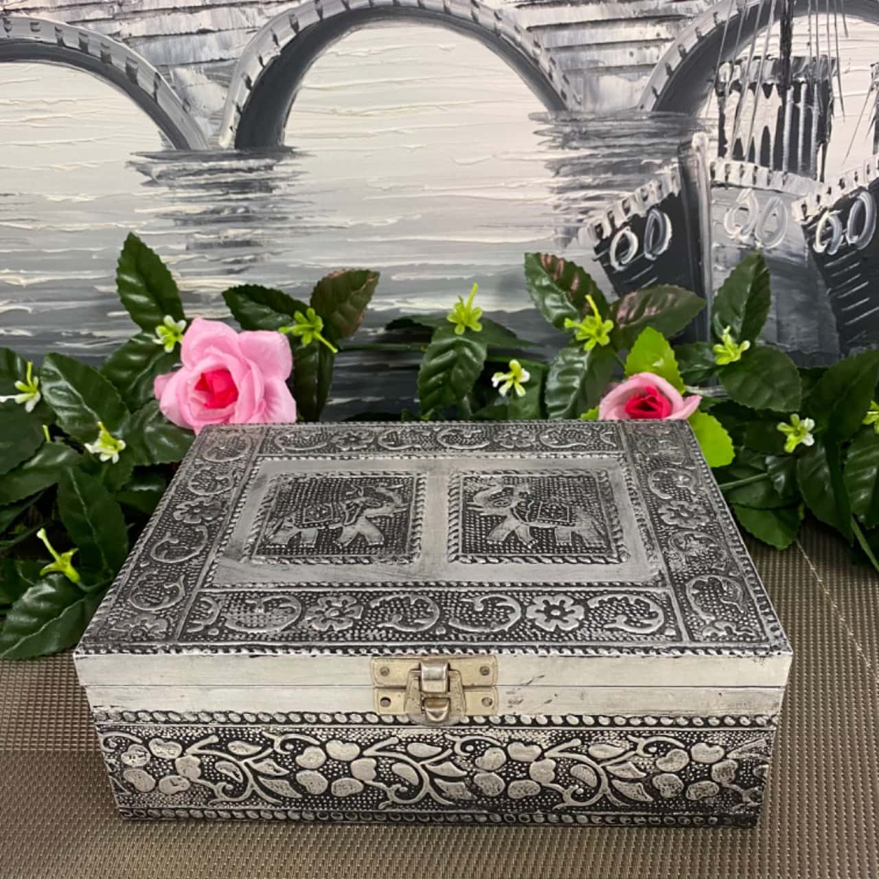Rustic metal Oxfam elephant box(s) - New With Tags | Salvos Stores