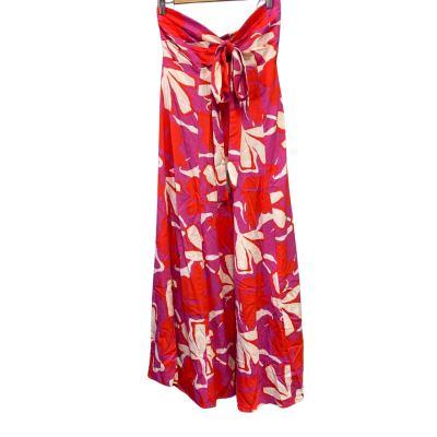 Mister Zimi Womens  Size 10 Strapless Dress Brown / Purple / Red RRP $199