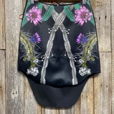 Sara Phillips black skirt (longer at back)